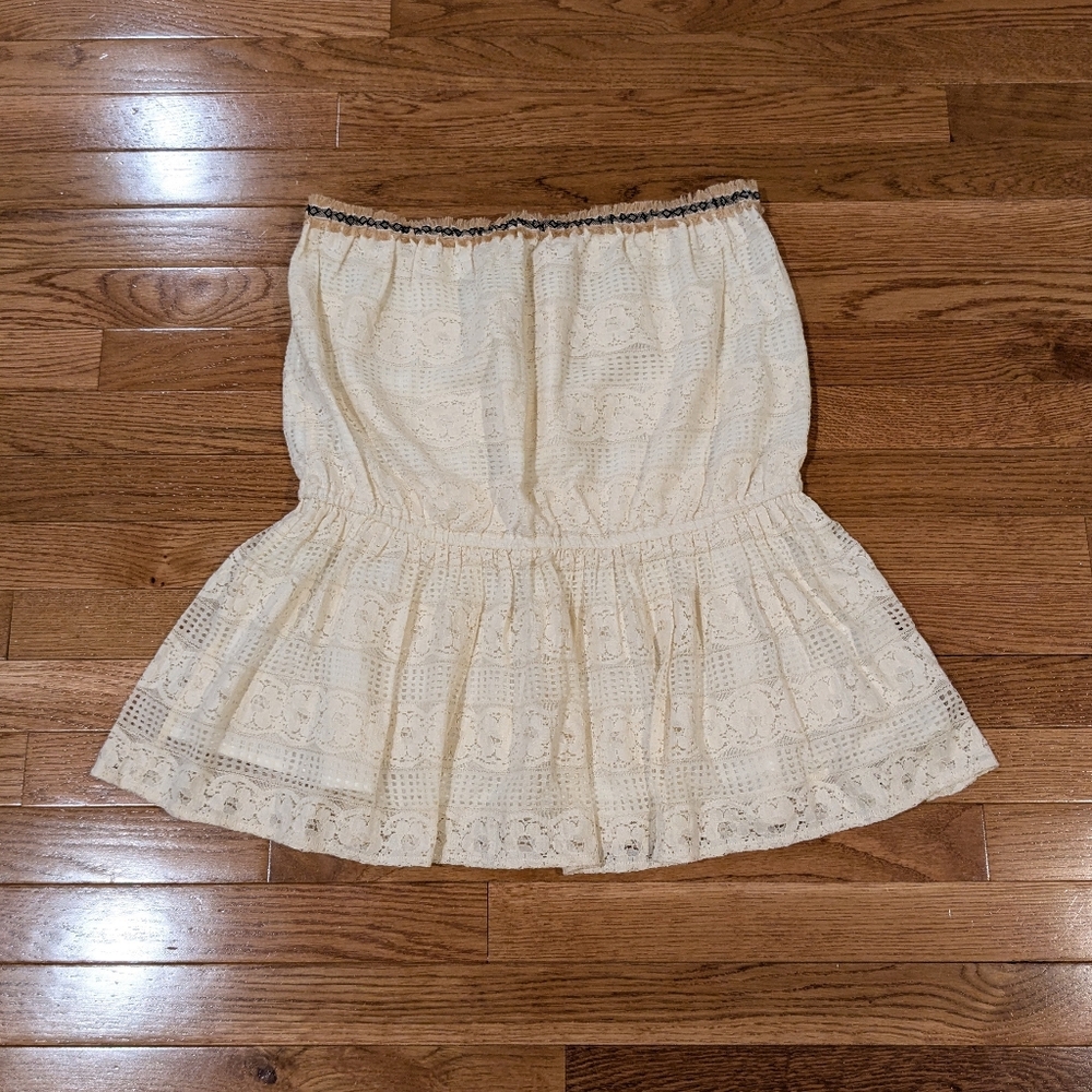 Verb By Anthropology Pallavi Singhee Lace Tube Top NWT Extra Large XL